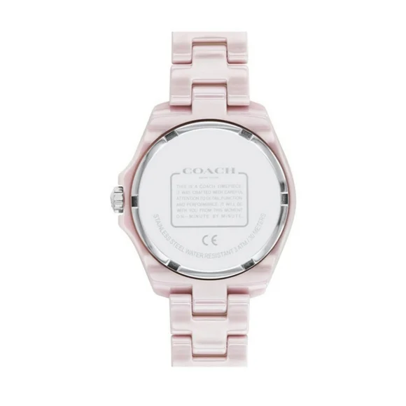 Coach New In Box Signature Plush Pink Water Resistant Watch 32mm - Picture 3 of 3